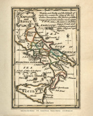 Naples & Sicily - 1758 Bowen  - World Atlases