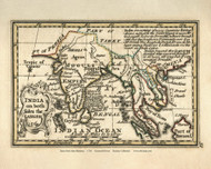 India on both Sides the Ganges - 1758 Bowen - World Atlases