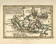 East India Islands - Borneo Sumatra New Guinea Malacca - 1758 Bowen  - World Atlases