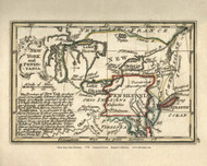 New York & Pennsylvania - 1758 Bowen - World Atlases