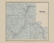 Rome, Ohio 1875 Old Town Map Custom Reprint - Athens Co