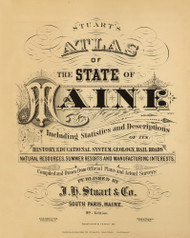 Title Page 00a, Maine 1894 Old Map Reprint - Stuart State Atlas
