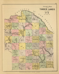 Timber Lands No. 5 - Fort Kent - Presque Isle 12, Maine 1894 Old Map Reprint - Stuart State Atlas