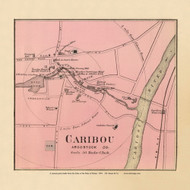Caribou Village 18c, Maine 1894 Old Map Reprint - Stuart State Atlas