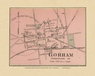 Gorham Village 21a, Maine 1894 Old Map Reprint - Stuart State Atlas