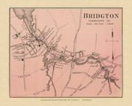 Bridgton Village 21b, Maine 1894 Old Map Reprint - Stuart State Atlas
