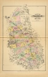 Franklin County 23, Maine 1894 Old Map Reprint - Stuart State Atlas