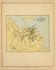 Bar Harbor Village 26, Maine 1894 Old Map Reprint - Stuart State Atlas