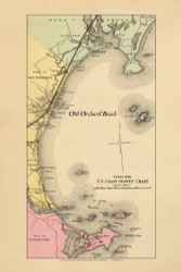 Old Orchard Village - Old Orchard Beach Custom 39, Maine 1894 Old Map Reprint - Stuart State Atlas