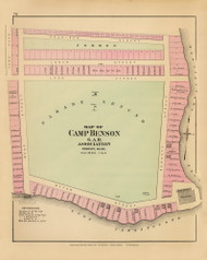 Camp Benson - Newport 41, Maine 1894 Old Map Reprint - Stuart State Atlas