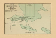 Sorrento Village 44a, Maine 1894 Old Map Reprint - Stuart State Atlas
