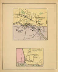 Foxcroft, Dover and Dixfield Villages 46, Maine 1894 Old Map Reprint - Stuart State Atlas