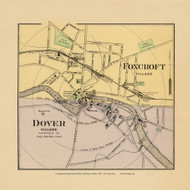 Dover & Foxcroft Villages 46a, Maine 1894 Old Map Reprint - Stuart State Atlas