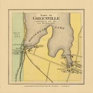 Greenville Village 47a, Maine 1894 Old Map Reprint - Stuart State Atlas