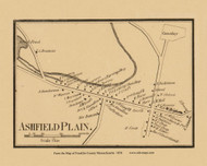 Ashfield Plain, Massachusetts 1858 Old Town Map Custom Print - Franklin Co.