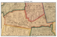 Charlemont, Massachusetts 1858 Old Town Map Custom Print - Franklin Co.