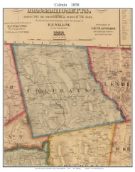 Colrain, Massachusetts 1858 Old Town Map Custom Print - Franklin Co.