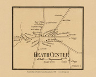 Heath Center, Massachusetts 1858 Old Town Map Custom Print - Franklin Co.