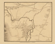 Montague Center, Massachusetts 1858 Old Town Map Custom Print - Franklin Co.