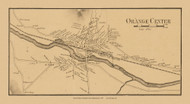 Orange Center, Massachusetts 1858 Old Town Map Custom Print - Franklin Co.