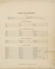 Table of Contents 3, Ohio 1876 Old Town Map Custom Reprint - Brown Co