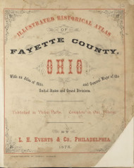 Title Page 2, Ohio 1875 Old Town Map Custom Reprint - Fayette County