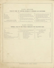 Table of Contents 2 4, Ohio 1875 Old Town Map Custom Reprint - Fayette County
