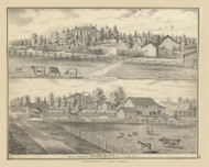 Residence of Nathan Coffman 26, Ohio 1875 Old Town Map Custom Reprint - Fayette County