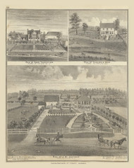 Residences of Amos Todhunter, Augustus West & J. McCoffman 34, Ohio 1875 Old Town Map Custom Reprint - Fayette County
