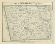 Madison 51, Ohio 1875 Old Town Map Custom Reprint - Fayette County