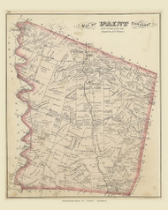Paint 54, Ohio 1875 Old Town Map Custom Reprint - Fayette County