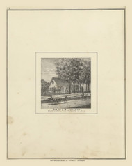 Residence of J.M. Edwards 67, Ohio 1875 Old Town Map Custom Reprint - Fayette County