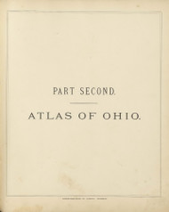 Part Second - Atlas of Ohio 72, Ohio 1875 Old Town Map Custom Reprint - Fayette County