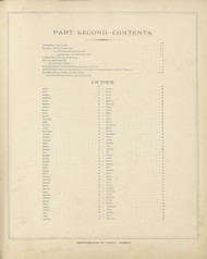 Part Second Contents 73, 1875 Old Map Custom Reprint - From the Atlas of  Fayette County, Ohio