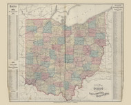 Ohio 74, 1875 Old Map Custom Reprint - From the Atlas of  Fayette County, Ohio