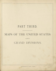 Part Third - Maps of the United States and Grand Divisions 92, 1875 Old Map Custom Reprint - From the Atlas of  Fayette County, Ohio