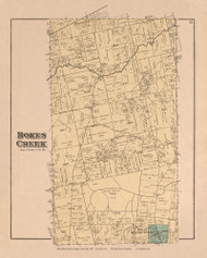 Bokes Creek  15, Ohio 1890 Old Town Map Custom Reprint - LoganCo