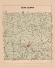 Jefferson  21, Ohio 1890 Old Town Map Custom Reprint - LoganCo