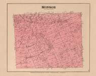 Monroe 23, Ohio 1890 Old Town Map Custom Reprint - LoganCo