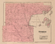 Stokes 63, Ohio 1890 Old Town Map Custom Reprint - LoganCo