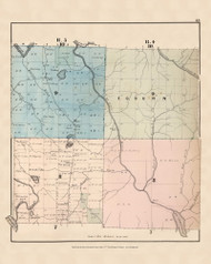 Egdunn R5 9 8 R4 8, Maine 1877 Old Town Map Reprint - Aroostook Co. 45