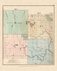 R3 IX VIII R2 D C, Maine 1877 Old Town Map Reprint - Aroostook Co. 47
