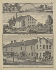 J. Vance Store, Kenton Flouring Mills - Page 64, Ohio 1879 Old Town Map Custom Reprint - Hardin Co.