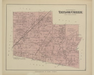 Taylor Creek - Page 91, Ohio 1879 Old Town Map Custom Reprint - Hardin Co.