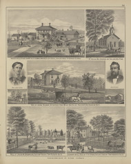 Residences & Farms of Jacob M. Sponsler, P.K. Sieg, John Sloan & James Ewing, Green Hill Stock Farm - St Pauls Church - Page 93, Ohio 1879 Old Town Map Custom Reprint - Hardin Co.