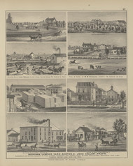 Michigan Lumber Yard - John Callam, Proprietor, Res & Sawmill of Samuel Wenner, Res, & Farm of M.W. Nicholls - Page 97, Ohio 1879 Old Town Map Custom Reprint - Hardin Co.