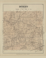 Dudley - Page 99, Ohio 1879 Old Town Map Custom Reprint - Hardin Co.
