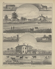 Residences & Farms of Thomas Sloan -Sugar Hill Farm, James Wadman Smith - Starling Farm Page 102, Ohio 1879 Old Town Map Custom Reprint - Hardin Co.