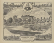 Residence & Farm of John Espy - Picture of John Espy - Page 107, Ohio 1879 Old Town Map Custom Reprint - Hardin Co.