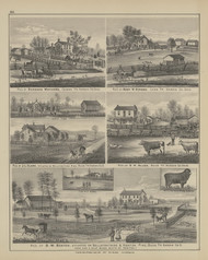 Residences of D.W. Benton, E.H. Allen, J.L. Clark, Henry W. Norman & Bernard Mathews - Page 111, Ohio 1879 Old Town Map Custom Reprint - Hardin Co.